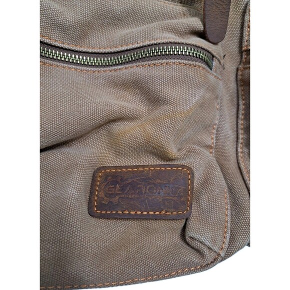 Gearonic Rucksack Adventure Retro Backpack Brown Duty Duck Canvas Leather Bag - Picture 2 of 11